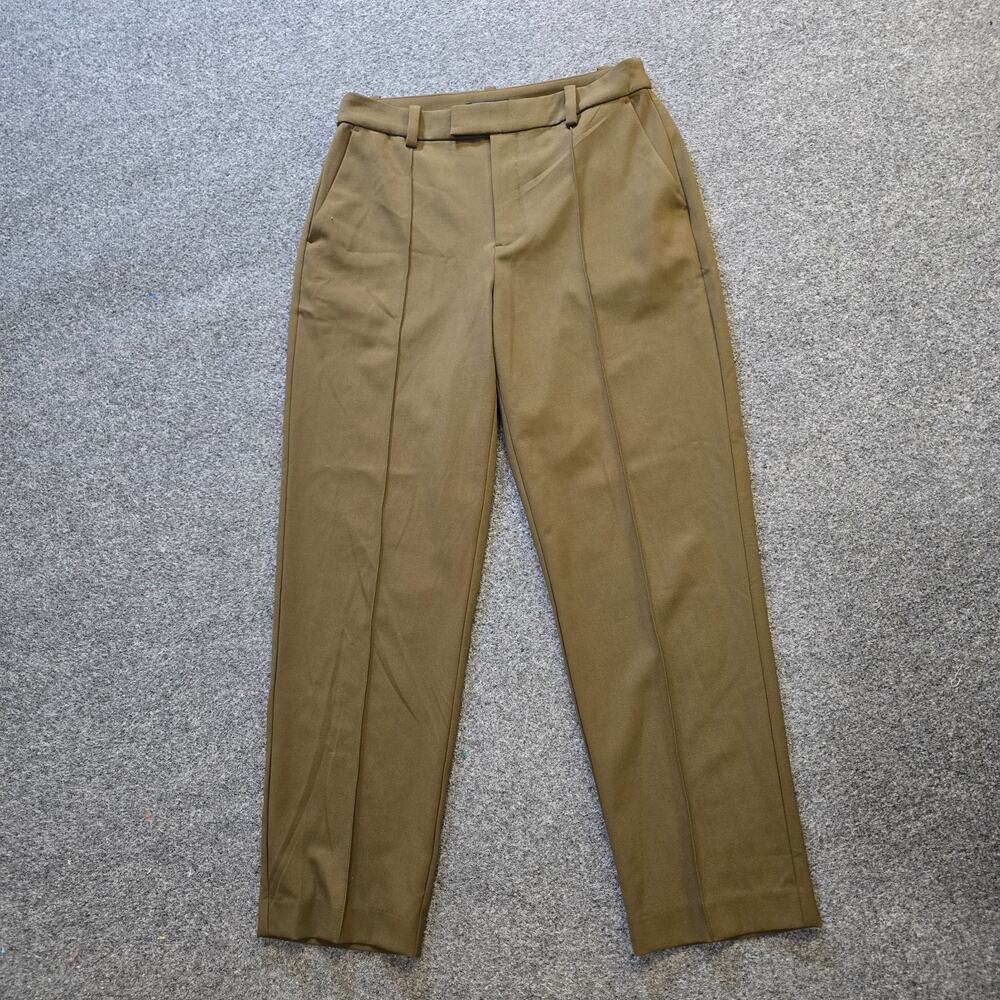 Madewell Pants Womens 6 Green Tapered Flat Front Pockets Career Office Minimal
